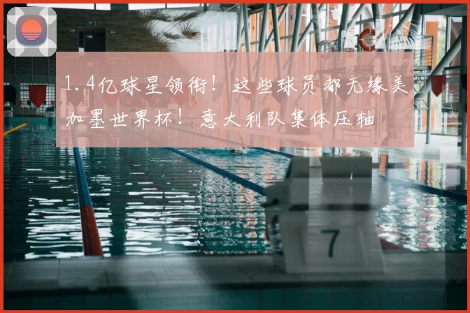 1.4亿球星领衔！这些球员都无缘美加墨世界杯！意大利队集体压轴